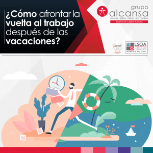 ¿Cómo afrontar la vuelta al trabajo después de las vacaciones?