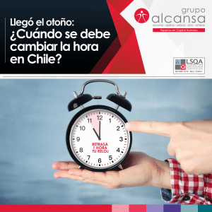 ¿Cuándo se debe cambiar la hora en Chile?