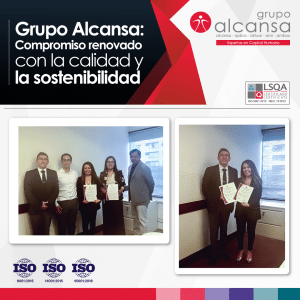 Grupo Alcansa:  Compromiso renovado con la calidad y la sostenibilidad